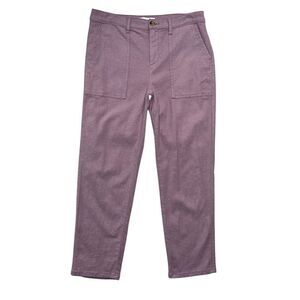 Lila Ryan Women's Size 6 Martina Patch Pocket Capri Linen Pants‎